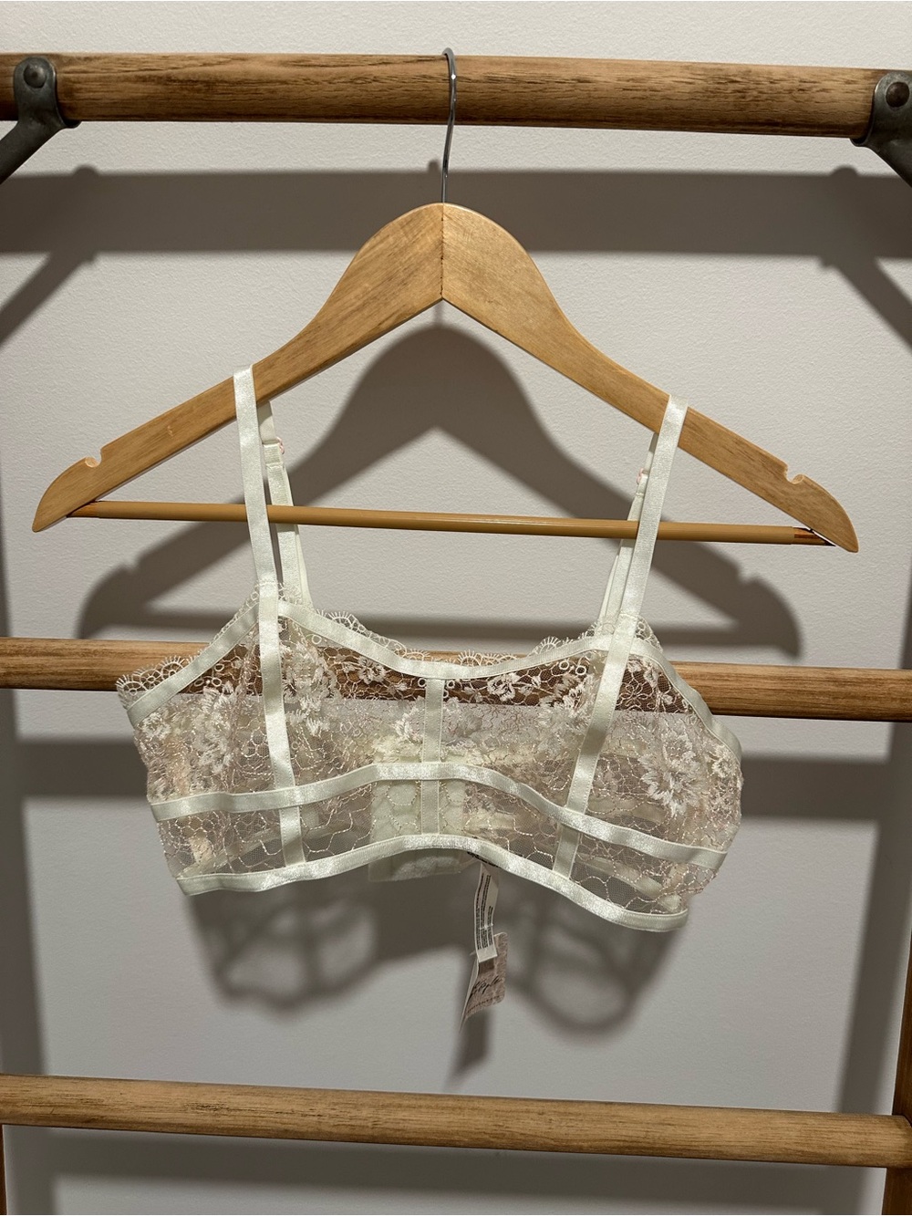 Free People intimately - Sheer Lace Bralette - Ivory